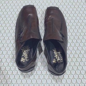 Rieker Dark Brown Leather Loafer.